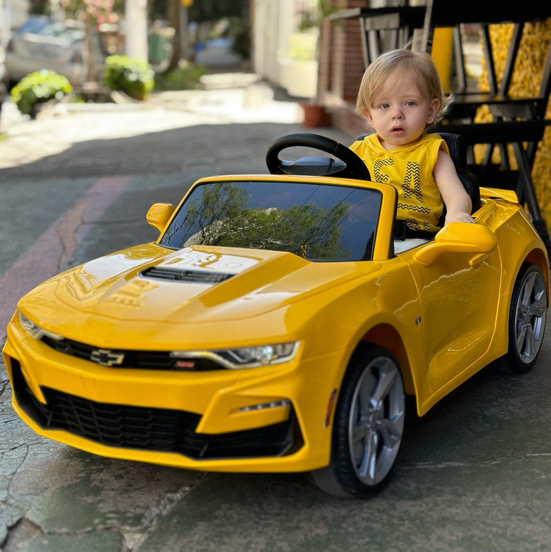 Camaro Elétrico Infantil Amarelo 12v