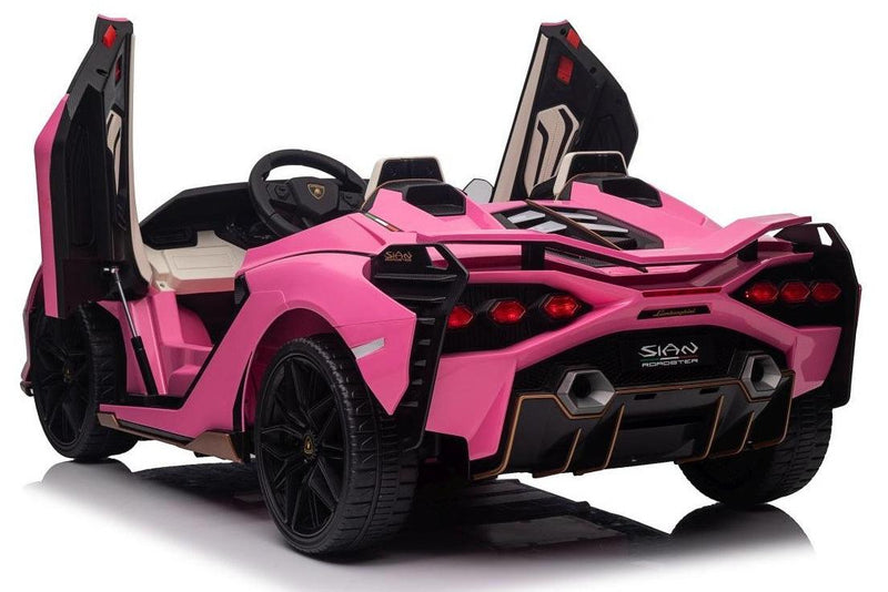 Carrinho Elétrico Lamborghini Sian 2 Lugares Rosa