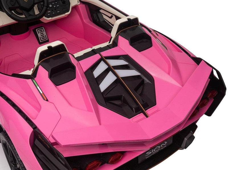 Carrinho Elétrico Lamborghini Sian 2 Lugares Rosa