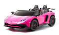 Carro Elétrico Infantil Dois Lugares Rosa Lamborghini