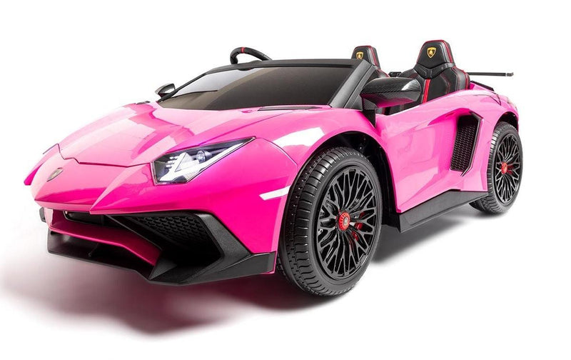 Carro Elétrico Infantil Dois Lugares Rosa Lamborghini