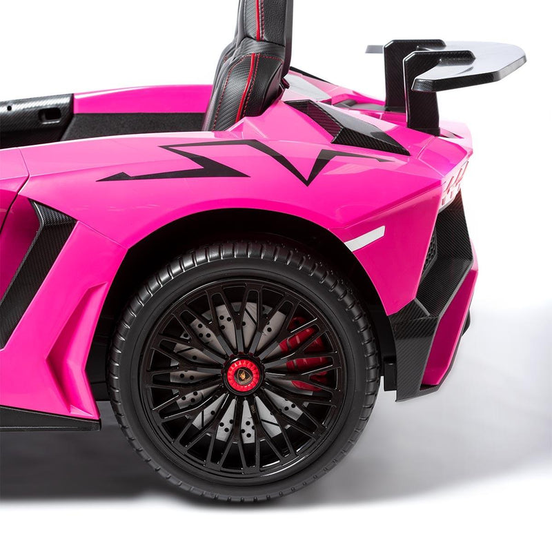 Carro Elétrico Infantil Dois Lugares Rosa Lamborghini