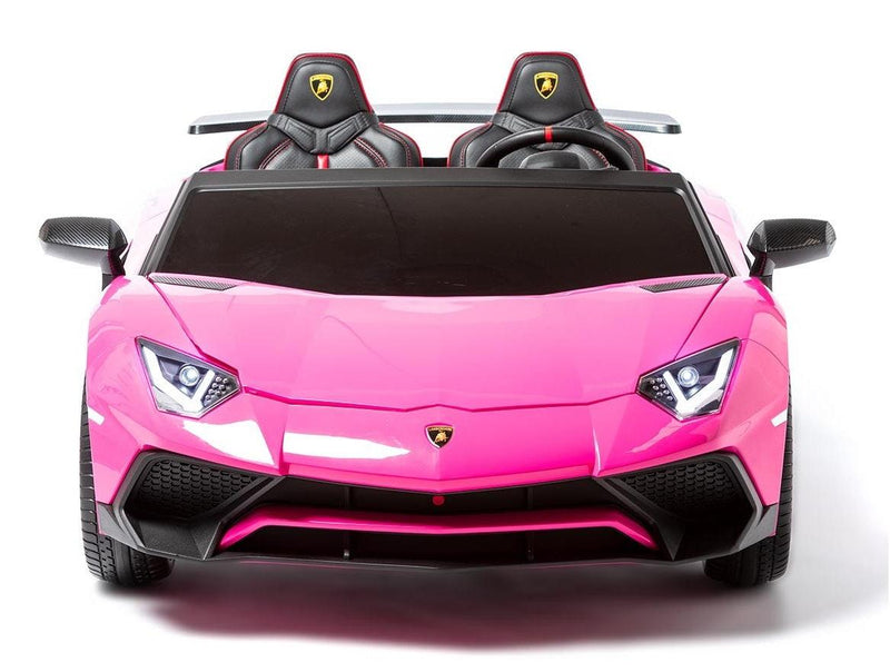 Carro Elétrico Infantil Dois Lugares Rosa Lamborghini