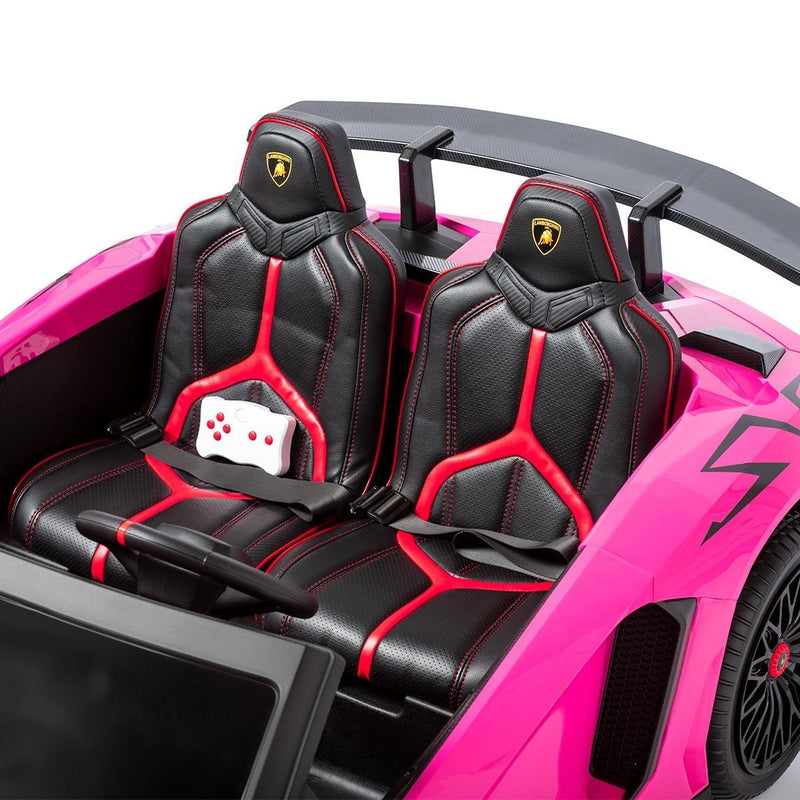 Carro Elétrico Infantil Dois Lugares Rosa Lamborghini