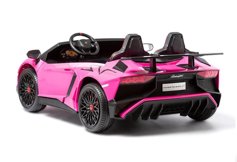 Carro Elétrico Infantil Dois Lugares Rosa Lamborghini