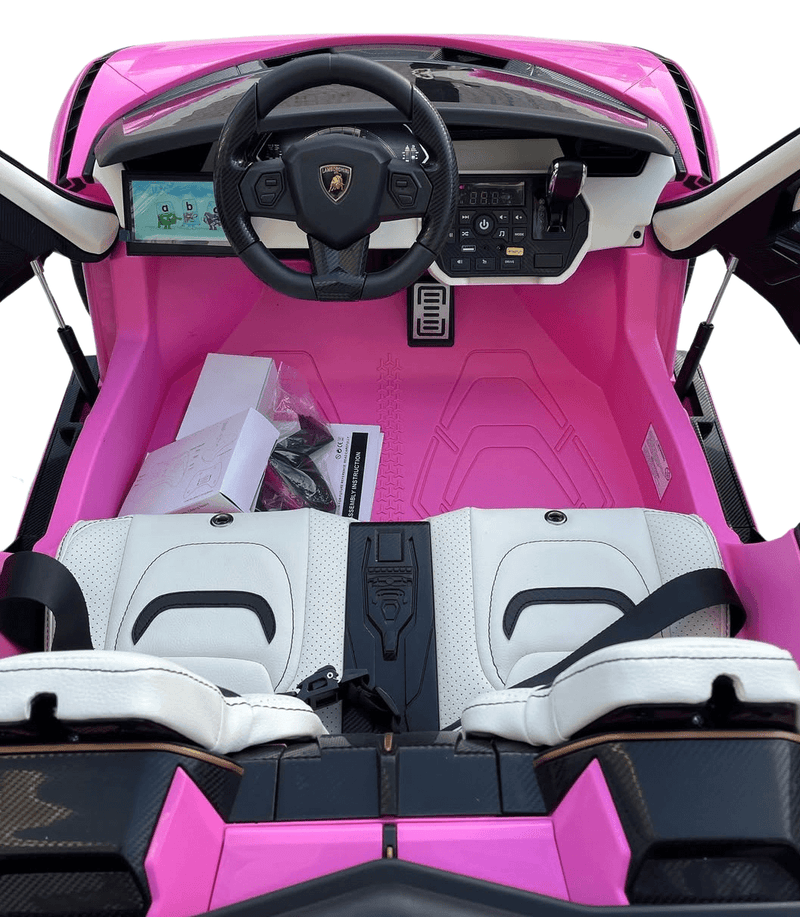 Carrinho Elétrico Lamborghini Sian 2 Lugares Rosa