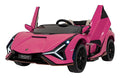 Carrinho Elétrico Lamborghini Sian 2 Lugares Rosa