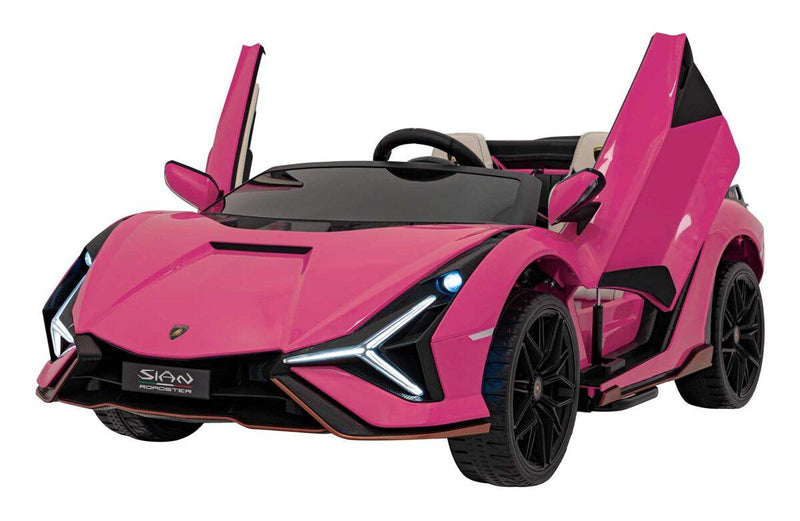 Carrinho Elétrico Lamborghini Sian 2 Lugares Rosa