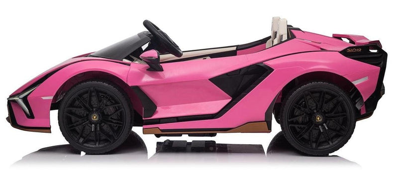 Carrinho Elétrico Lamborghini Sian 2 Lugares Rosa