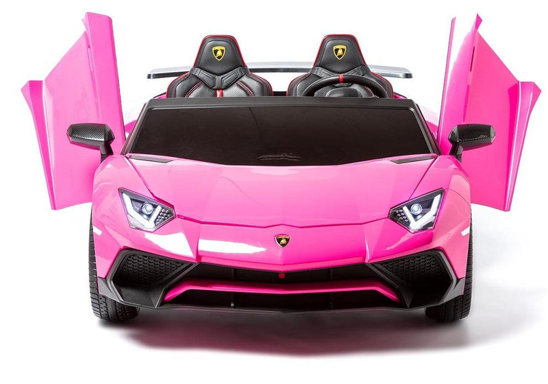 Carro Elétrico Infantil Dois Lugares Rosa Lamborghini