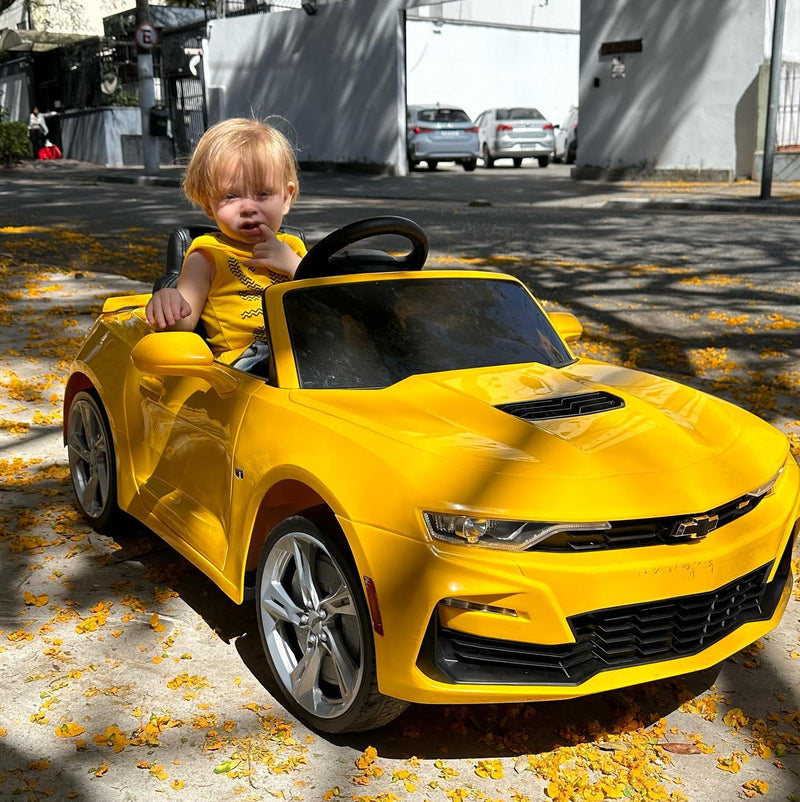 Camaro Elétrico Infantil Amarelo 12v