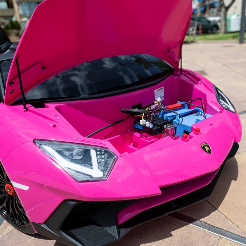 Carro Elétrico Infantil Dois Lugares Rosa Lamborghini